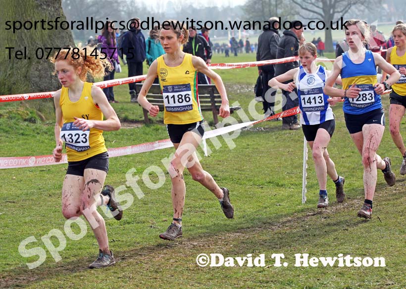 Rosie Smith (North East) finished 6th in the senior womens Inter Counties Cross Country, Cofton Park, Birmingham. Photo: David T. Hewitson/Sports for All Pics